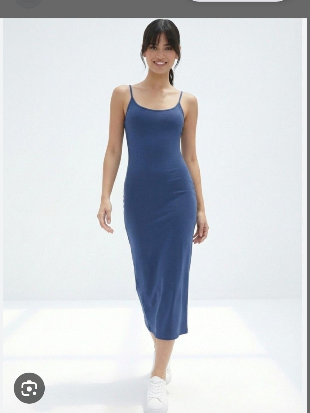 Blue Fitted DRESS - Picture 3 of 9